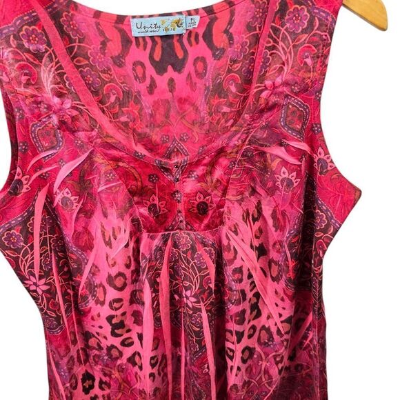 Unity Women's Pink Sleeveless Top - Picture 2 of 6